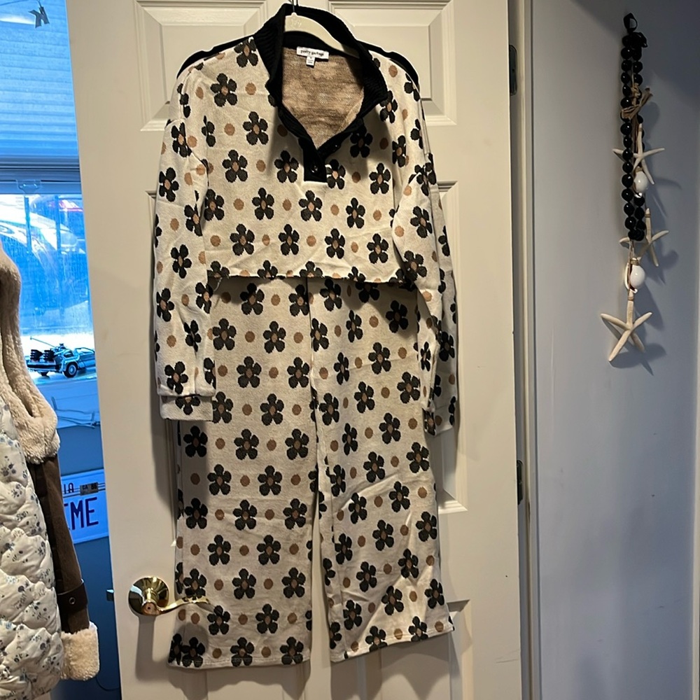 Floral Patterned Two-Piece Set - image 1